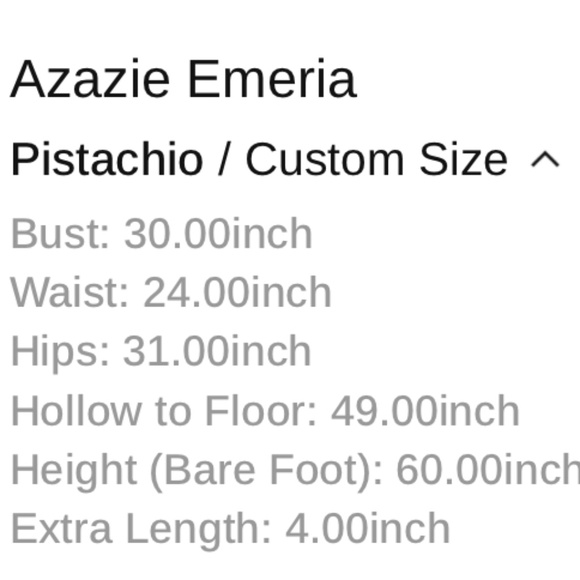 AZAZIE Green Satin Bridesmaid Dress - Picture 3 of 6